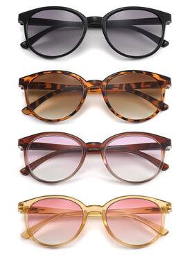 Msr225-c5678-050 Modfans Women Reading Glasses Men 4 Pack Sunglasses Readers Large Outdoor Blue