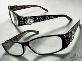Montana West Rg-013 Womens New Western Cowgirl Bling Reading Eye Glasses Readers 2.25