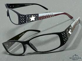 Sgs-tx1 Montana West Womens New Western Cowgirl Bling Reading Eye Glasses Readers 1.25