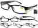 Mspr1 Georgeo Caponi Unbranded 3 Pairs Georgio Womens Reader W Metal Design Temple Strip 1.0 To 3.5
