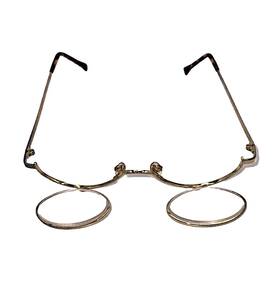 803444 My Secrets Vtg Rare Gold Tone Flip Down Inch Reading Glasses #803444 2.50 Plz Read