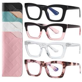 Nanako 756940633081 Oprah Style Reading Glasses For Women Blue Light Blocking Computer Reader Spr