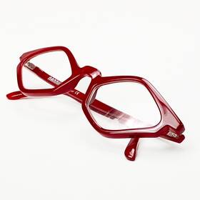 Edgy.214 Nannini Edgy Italian Optical Reading Glasses Glossy Red