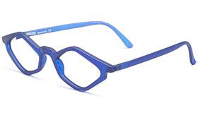 Edgy.302 Nannini Edgy Italian Optical Reading Glasses Transparent Matte Blue