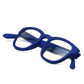 F.1.205.286 Nannini Luxury Italian Readers - Full Frame Lightweight Flexible Durable Matte Blue