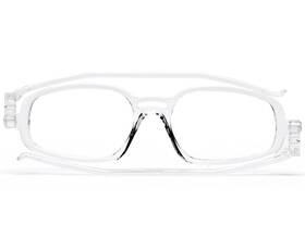 F.503.101 Nannini 503 Italian Flat Foldable Travel Reading Glasses Crystal