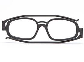 F.503.121 Nannini 503 Italian Flat Foldable Travel Reading Glasses Matte Black