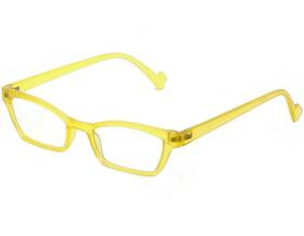 F.shake.199 Nannini Italian Cat Eye Reading Glasses For Women By Giorgio Comfort Yellow
