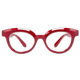 F.wonder.214 Nannini Wonder Italian Blue Light Reading Glasses 1.00 To 3.00 Glossy Red