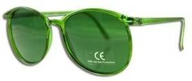Natural Eyes 764096000336 Mrh International Color Therapy Glasses Green 1 Pair Pack