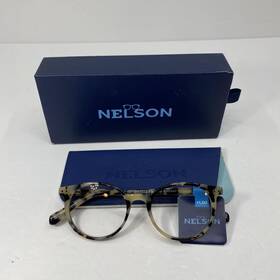 S015435-150.med Nelson Reading Glasses Kennedy Smoked Tortoise 1.50 Round Womens Clear Lens S015435-150.med Nelson Reading Glasses Kennedy Smoked Tortoise 1.50 Round Womens Clear Lens