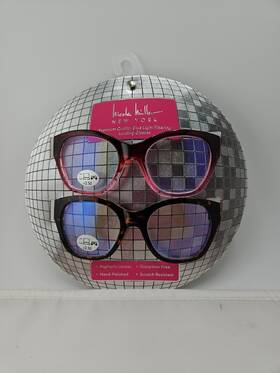 Nicole Miller 802807355709 New York Designer Reading Glasses 2.50 Plus Blue Light