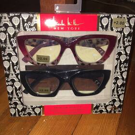Nicole Miller 802807356768 New York Premium Quality Blue Light Reading Glasses 2.00