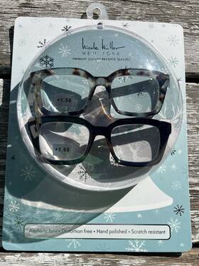 Nicole Miller 802807357765 New Blue 1.50 York 2 Pairs Reading Glasses