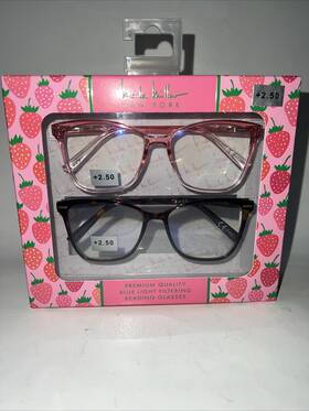 Nicole Miller 802807358328 New York Designer Brand Reading Glasses 2.50 Readers Pink/to