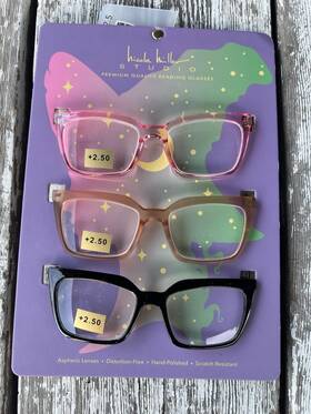 Nicole Miller 802807360796 3-pack Premium Quality Reading Glasses 2.50 Authentic