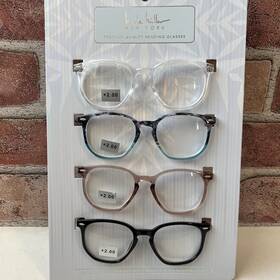 Nicole Miller 802807361069 New York 4 Pk Premium Reading Glasses Readers 2.00 Authentic