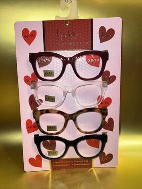 Nicole Miller 802807361250 4-pack Premium Reading Glasses Readers Holiday Reader 1.50