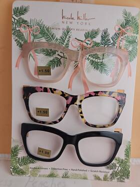 Nicole Miller 810056656423 Designer Reading Glasses 1.50 New Eyeglasses