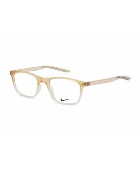 7129 Nike 886895499651 Eyeglasses Club Gold Fade / Clear Lens -size One Size