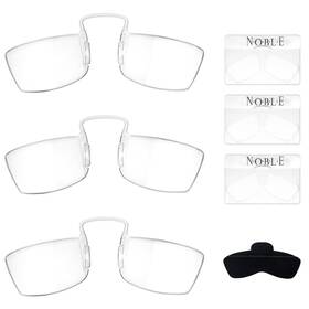Noble Pack 805600729050 Small Reading Glasses 3 - Rimless Readers With Wallet Credit Car