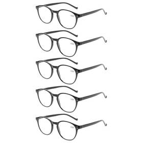 Norperwis 673257009579 5 Pairs Reading Glasses - Standard Fit Spring Hinge Readers For Men A