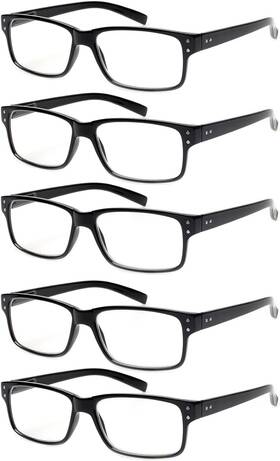 Norperwis 696576120237 Reading Glasses 5 Pairs Quality Readers Spring Hinge For