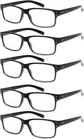 Norperwis 726084788985 Reading Glasses 5 Pairs Quality Readers Spring Hinge For Men