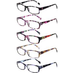 Norperwis 761895300063 Reading Glasses 5 Pairs Stylish Color Readers Fashion For R