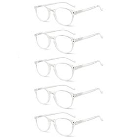 B07kd43tsg Norperwis 5 Pairs Reading Glasses - Standard Fit Spring Hinge Readers For Men A