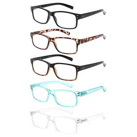 B0b8gbtrdz Norperwis 5 Pair Reading Glasses Spring Hinge Quality Readers For Men Women