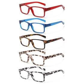 B0cg5y4266 Norperwis 5-pk Reading Glasses Spring Hinge Readers For Men And Women 0.50 To -4