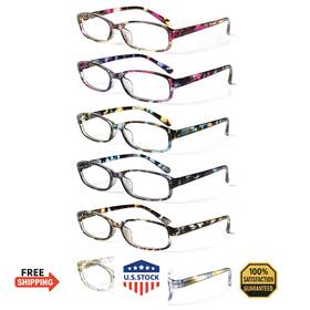 B0ds44687g Norperwis 6 Pack Ladies Reading Glasses Blue Light Blocking Spring Hinge