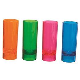 N21090 Northwest Enterprises Hard Plastic 2-ounce Shot/shooter Glasses 10 Count Pack Of 1 Multicolor