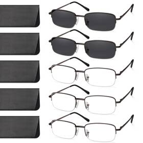Novivon 810149535345 Pack Reading Glasses Men/women Eyeglasses Blue Light Readers For Me