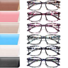 Novivon 840433208983 6 Pack Reading Glasses Blue Light Blocking For Women Men Lightweight Anti Ey