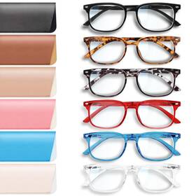 B09prdvtz6 Novivon 1.0 Blue Light Blocking Reading Glasses For Women And Men With 6 Cases