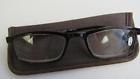 Ns0715 Unbranded Brown Rectangle Reading Glasses Eyewear Otto Brn Case New