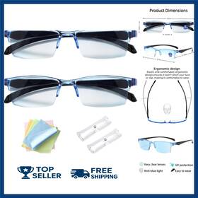 Nuaiute 716597548534 2 Pcs Auto Focus Glasses Self Adjusting Vision Glass Anti-blue Automatic Smart