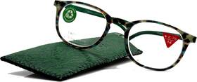 Ny Fifth Avenue 445007397396 Ella Premium Reading Glasses Round. High End Readers Modern Circle Style. Green