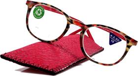 Ny Fifth Avenue 711181933796 Ella Premium Reading Glasses Round. High End Readers Modern Circle Style. Red T