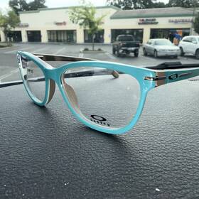 1112-02 Oakley 700285933689 New Rare Htf Oph. Stand Out Eyeglasses 53mm Festival Edition Teal