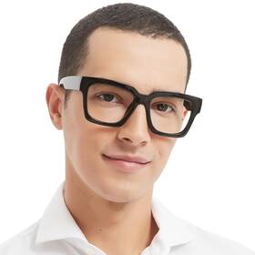 Occi Chiari 932090099272 Oversized Reading Glasses For Men 1.5 Thick Square Big Head Reade