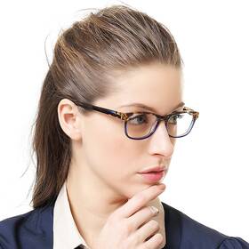 Occi Chiari 956217994813 4.0 Power Blue Light Blocking Reading Glasses For Women Anti Computer Glare E
