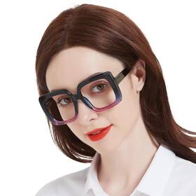 B0cbm97dr4 Occi Chiari Blue Large Reading Glasses Women High Powered Readers 4.0x