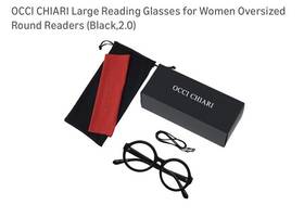 Oc7052 Occi Chiari Reading Glasses 2.00 Black Round Anti-blue Light
