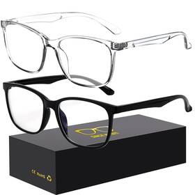 Oilway 199284399112 Blue-light Blocking Glasses Computer 52 A1 Black Transparent