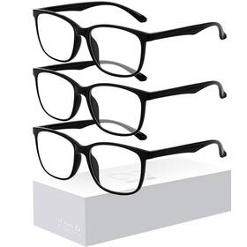 2303 Oilway Blue-light Blocking Glasses For Women Men - 3pack 52 A4 Black 3