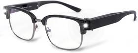 Okh 744110198010 Reading Glasses With Light Metal Frame Magnifier Rechargeabl