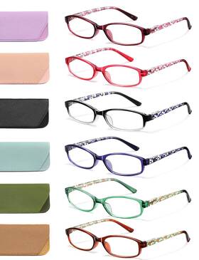 B0dljvy95b Oloenbn 6 Pack Blue Light Blocking Reading Glasses For Women Men - 2.50 Strength